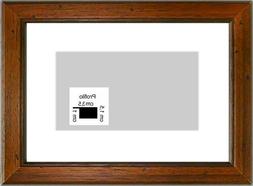 Cornice in legno Noce Rustica con passepartout per foto,stam