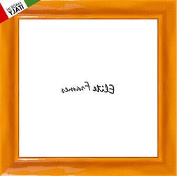 CORNICE IN LEGNO O PORTAFOTO TONDINO CM 1,8 ARANCIO LACCATO 