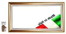 Cornice in legno Oro con rigo Bianco per foto,quadri,stampe,