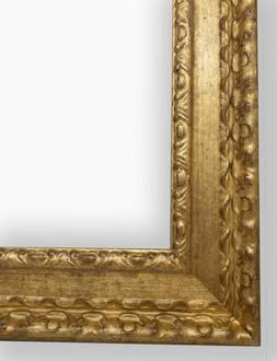 Cornice in legno oro foglia Art. 343.010 su misura
