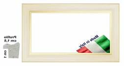 Cornice in legno Oro interno Bianco per foto,stampe,poster -