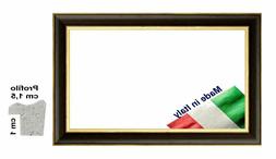 Cornice in legno Oro interno Nero per foto,stampe,poster - S