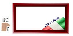 Cornice in legno Rosso Mattone opaco per foto,stampe,poster 