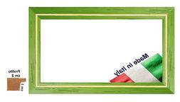 Cornice in legno Verde con incavo per foto,stampe,poster - S
