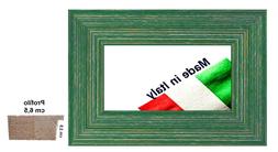 Cornice in legno Verde Shabby per quadri, stampe, dipinti - 