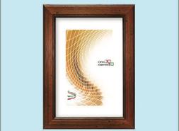 Cornice in Noce Rustica 20x30cm Vetro molato