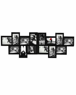 CORNICE MULTIFOTO BACHECA PORTAFOTO 14 SPAZI 10 X 15 MDF NER