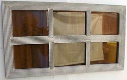 Cornice multipla portafoto bianca cm 70x40 per 6 foto da cm 
