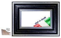 Cornice Nera e Argento in legno per foto,stampe - Spes.front