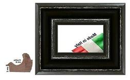 Cornice Nera Shabby in legno sgusciata per quadri, foto - Sp