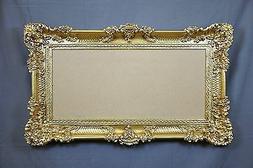 CORNICE ORO GRANDE DORATA STILE BAROCCO FINTO VINTAGE 96X56 
