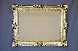 CORNICE ORO GRANDE DORATA STILE BAROCCO FINTO VINTAGE 86X67 