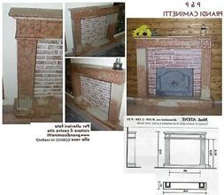 Cornice per Camino mod "ATENE" in Marmo ROSSO/GIALLO VERONA 