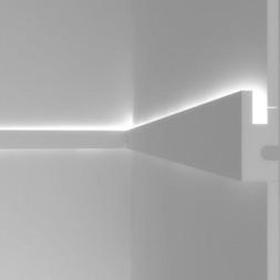 Cornice per illuminazione indiretta led a parete o soffitto 