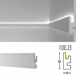 Cornice per illuminazione indiretta led a parete o soffitto 