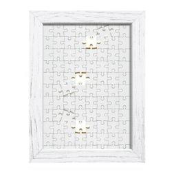 Cornice per Puzzle da Parete in legno SHABBY CHIC WHITE