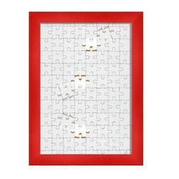 Cornice per Puzzle da Parete in legno RAINBOW RED