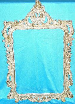 CORNICE PER QUADRO SPECCHIO SPECCHIERA AVORIO E ORO