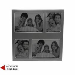 Cornice porta 4 foto multiple in alluminio da appoggio tavol