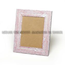 Cornice portafoto -15x20 - IN LEGNO rosso e bianco