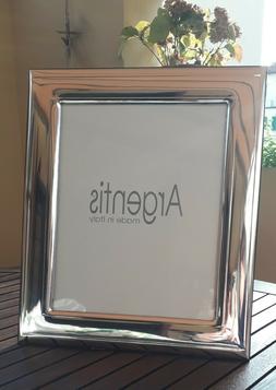CORNICE PORTAFOTO ARGENTO FASCIA LARGA MIS 20X25 RETRO LEGNO