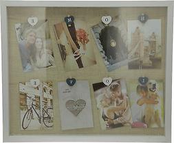 Cornice portafoto,"BACHECA", shabby chic,8 posti per foto, c
