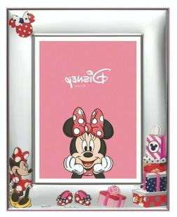 CORNICE PORTAFOTO BIMBA ARGENTO DISNEY ROSA MINNIE BELTRAMI 