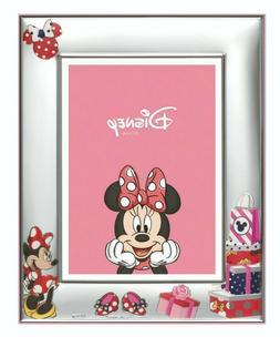 CORNICE PORTAFOTO BIMBA ARGENTO DISNEY ROSA MINNIE BELTRAMI 