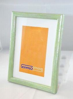 CORNICE PORTAFOTO DA PARETE  20 X 30 LEGNO COLOR VERDE CRAQU