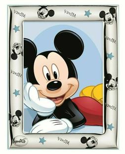 CORNICE PORTAFOTO IN ARGENTO DISNEY MICKEY MOUSE TOPOLINO 9X