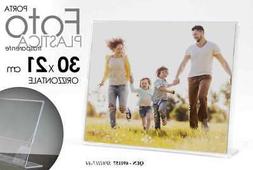 cornice portafoto in plastica trasparente orizzontale 30x21