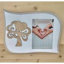 Cornice Portafoto legno ALBERO DELLA VITA 22x28 cm BOMBONIER