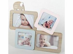 Cornice Portafoto Legno Baby Bambini Bimbi 4 Fotografie Foto
