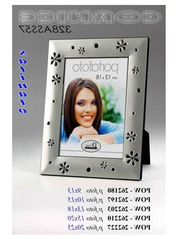 CORNICE PORTAFOTO PORTAFOTOGRAFIA SATINATA ELEGANTE CON PIED