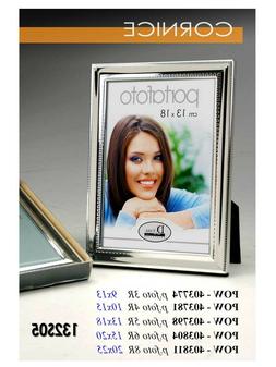 CORNICE PORTAFOTO PORTAFOTOGRAFIA SILVER ELEGANTE CON PIEDIN