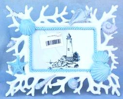 CORNICE PORTAFOTO RETTANGOLARE TEMA MARE CORALLO 18x24 cm - 