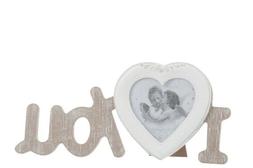 Jline Cornice portafoto Shabby chic I love you legno cuore f