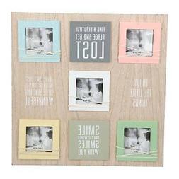 Cornice Quadro Porta Foto da Parete Vintage MDF 5 Posti con 