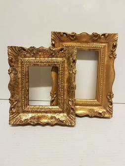 Cornice retta in legno foglia oro. per quadri, foto, stampe,