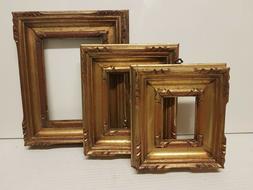 Cornice retta in legno foglia oro. per quadri, foto, stampe,