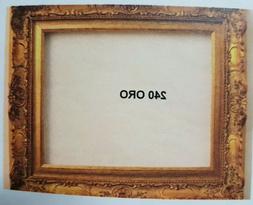 Cornice RETTA in legno oro foglia per quadri, foto, stampe,p