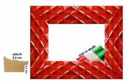 Cornice Rossa laccata in legno per foto,stampe,dipinti - Spe