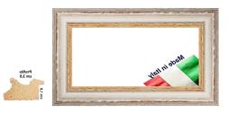 Cornice Shabby filo Oro in legno sgusciato per foto,stampe -