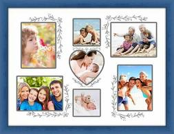 Cornice shabby portafoto FAMILY PEGGY 30X40 cm BLUE