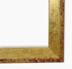 Cornice su misura in oro foglia art. 450.024 oro fondo rosso