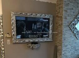 Cornice Televisore Barocco Smart TV traforata asta Quadro fo