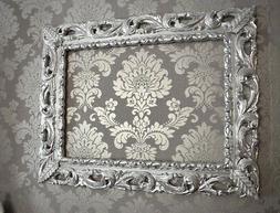 Cornice Traforata argento brillante Classica Barocco Su Misu