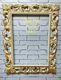 Cornice traforata stile barocco Classica antica avorio oro  