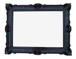 90x70 Nero Antico Barocco Rococo Foto Repro Decorazione Pare
