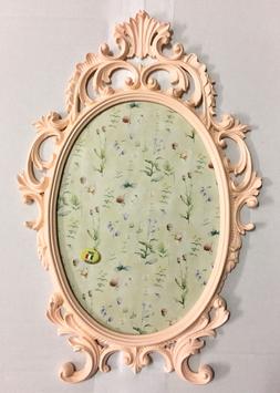 Barocco Pink Rosa Ovale Antico 43x27 Cornice Foto Dipinto C5